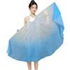 DSFIHJO Ventagli Danza del Ventre Chiffon Grande ventaglio Velo Apertura Puntelli da Ballo Lisca di Pesce Manico Pieghevole Cinese 85 cm(Color 23,2PCS)