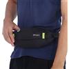 CHICIRIS in Nylon 30 X 2 X 12 Cm con Chiusura a Cerniera Fibbia Regolabile Foro per Auricolari per Corsa Ciclismo Palestra Viaggi Uomo Donna (BLACK)