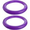 NUOBESTY 2 Pezzi Supporto Portatile Palla per Base Yoga PVC Rotonda in e Porpora Stabile Ball e Balance Ball, Anello Stabilizzatore Antiscivolo per Fitness per Esercizi
