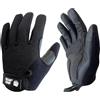 Bear Grip - Guanti per sollevamento pesi con palmo imbottito in gel per allenamenti multi-sport, bodybuilding, crossfit, calistenico, ciclismo, protezione anti-scivolamento (nero, S)