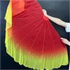 DSFIHJO Ventagli Danza del Ventre Grande ventaglio in Chiffon Velo da Ballo Puntelli a Lisca di Pesce Manico Pieghevole Cinese 85 cm(Color 8,2PCS)