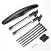 JIASHUNHE Parafango MTB 1/2PCS Parafango for Bicicletta da Strada Anteriore/Posteriore for Bici con Supporto in Lega di Alluminio, Facile installare(1 PC)