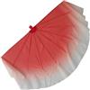 DSFIHJO Ventagli Danza del Ventre Chiffon Grande ventaglio Velo Apertura Puntelli da Ballo Lisca di Pesce Manico Pieghevole Cinese 85 cm(Color 1,2PCS)