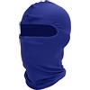 Domary Copricapo da Ciclismo, Copertura Integrale per Motocicletta Invernale Estiva Antipolvere Antivento con Fibra di Poliestere Traspirante per Sci, Ciclismo, Escursionismo (Blu)