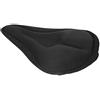 AMONIDA Fodera per Cuscino per Sella per Bicicletta, Morbido Cuscinetto in Gel di Silicone Comoda Guida in Mountain Bike 10,6x7,0 in (BLACK)