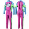 LANSRU - Muta in neoprene per bambini, 2,5 mm, per ragazze, ragazzi e bambini, a maniche lunghe, con cerniera posteriore, per tenere al caldo, per surf, nuoto, immersioni