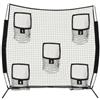 YWMJZEU Rete da Football con Tasche Bersaglio Maglia Rettangolare Attrezzatura Sportiva Resistente, Nero, 7x7