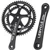 LHHL Guarnitura for Bici da Strada Coniche Quadrate 170mm Bicicletta Braccio Pedivella Lega di Alluminio 53/39T Doppio Ingranaggio E Guarniture