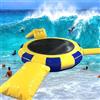 Generic Trampolino gonfiabile ad acqua con scivolo, piattaforma di salto da 4,6 m, perfetto per laghi, include tubo gonfiabile e tappetino per saltare