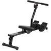 AMONIDA Vogatore Fitness Pieghevole per la Casa Resistenza Regolabile con Monitor Digitale per Uso Domestico Materiale in Acciaio 123 Cm