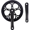 BESTOYARD Guarnitura per Bici Singola Nero in Ferro 52 Denti e Braccio da 170mm, Resistente all'Usura, per Sostituzione Bici e Uso Outdoor