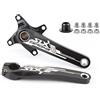 QHYRZE Guarnitura Cava for Mountain Bike Set di Pedivelle MTB in Lega di Alluminio da 170 Mm, Compatibile con Corona Singola/Doppia/Tripla(Red 170mm)