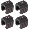 Bottone 4pcs Pesca Torcia Titolare Torcia Morsetti di Montaggio Della Lampada Clip con 1/4 Filo per la Pesca Notturna Illuminazione Notturna
