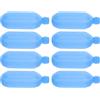 SHINEOFI 8 Pezzi Impacchi di Ghiaccio Riutilizzabili Blu in PE per Congelatore e Freezer Prestazioni di Raffreddamento Estese, Compatibili Universalmente, per Festa Estiva e Ufficio