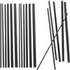 SHINEOFI 18 Pollici Kit Riparazione Canna da Pesca Nero in Fibra di Carbonio Ripristino Rapido per Spinning e Baitcasting Adatto a Pesca in Mare e Acqua Salata