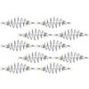 NUOBESTY 10 Pezzi Gabbia Porta Esche in Acciaio Inossidabile a Molla per Pesca alla Carpa, Facile da Trasportare e Conservare, Riduce i Falsi Agganci, per Pesca Outdoor e Acqua Salata