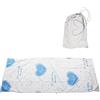 Rjrjc Fodera per sacco a pelo, lenzuolo da viaggio per hotel, super sottile, antipolvere, federa integrata, leggera, portatile, per campeggio, viaggi di lavoro, in poliestere, 80 x 210 cm (stile