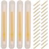TOYANDONA Bastoncini Luminosi da Pesca Design Flessibile e Facile da Trasportare in Polietilene e Supporto per Punte Canna per Pesca Notturna in Laghi