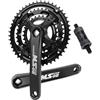 LHHL 170mm Mountain Bike Cono Quadrato Guarnitura 28-38-48T Triplo Rotonda Ingranaggio Tondo Guarniture MTB 6/7/8/9/10/11 velocità con BB