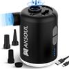 AKSOUL Pompa elettrica per materassino gonfiabile: mini pompe per vuoto portatili alimentate a batteria ricaricabile tramite USB Piccolo gonfiatore per piscina Materasso gonfiabile da viaggio Materass