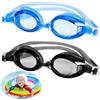 Leikedun 2 occhiali da nuoto per bambini, occhiali da nuoto per bambini con lente anti-appannamento e silicone morbido, occhiali da piscina regolabile per ragazzi e ragazze (blu e nero)