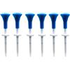 ZUGLQYSX Tee da Golf 5 Pezzi 85 mm/3,34 Pollici in plastica Regolabile, Portata 22 mm/0,87, Testa in Gomma, Leggero for Colpi stabili(6pcs No Pack)