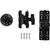 Tufgo Fish Finder Mount Base girevole a 360 gradi per barca per kayak - Staffa per ecoscandaglio ABS per sistema di pista a sgancio rapido 160 x 150 mm