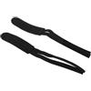 Domary 2 Paia Clip Adesive per Puntapiedi per Ciclismo, Cinghie Pedali in Tela Bici da Strada a Scatto Fisso con Nastro Autoadesivo, Design a Doppia Faccia (Nera)