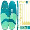 HUIIKE Tavola SUP Gonfiabile Adulti 15' per 4 Persone con Accessori Inclusi, 4 Pagaie, 2 Pompe, Pinne, Leash, Sacca. Stand Up Paddle Board Grande Stabilità e Resistenza. Supporta 480 kg