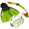 Schildkröt Snorkel Set Bermuda per Bambini, 3 Pezzi - Occhiali, Tubo, Pinne Regolabili, Silicone, in una Pratica Borsa