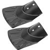 SZDPC 2 pezzi MTB bici da corsa parafango coda bicicletta copertura copertura in gomma per MTB bici da strada accessorio contro spruzzi d'acqua 11 x 8/9,5 x 6,5 cm, nero (9,5 x 6,5 cm)