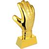 Hoement Premio Portiere Calcio in ABS Guanti Decorativi Dorati, Resistente e Lucido, per Vacanze Estive e Competizioni di Calcio
