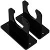 SHINEOFI 2 Pezzi Supporto da Parete in Acrilico per Mazze da Baseball e Softball Nero Design Salvaspazio e Accesso Rapido, per Scuole e Club Sportivi