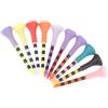 ZUGLQYSX Chiodo da Golf 10/20 Pezzi 70/83,0 mm coprisedile in plastica Testa servire Supporti for Palline a T Colore Misto aiuti alla Formazione(70mm 10pcs)