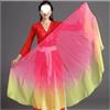 DSFIHJO Ventagli Danza del Ventre Grande ventaglio in Chiffon Velo da Ballo Puntelli a Lisca di Pesce Manico Pieghevole Cinese 85 cm(Color 5,2PCS)