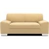 DOMO. collection Divano Alisson, 2 posti, set da 2 pezzi, 164 x 83 x 75 cm (larghezza x profondità x altezza), colore beige