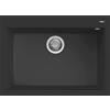 Elleci Lavello Elleci Quadra 120 Nero 79x50cm LGQ12040 - Installazione SOPRATOP