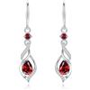 FANCIME Orecchini pendenti con pietra portafortuna, argento sterling S925, simbolo dell'infinito: regali di compleanno per la mamma e per le donne