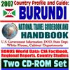 2007 Country Profile and Guide to Burundi - National Travel Guidebook and Handbook - Economic Reports, USAID, Conflict in Burundi, Energy and Agriculture (Two CD-ROM Set)