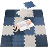 Antrect Tappeto Puzzle Bambini 18 Pezzi Tappeto Gioco Puzzle 30 x 30 x