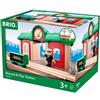 BRIO World - Stazione dei Treni Parlante, Accessorio Pista Trenino, Set Costruzi