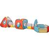 Tenda con Tunnel e Piscina di Palline Modulare Tenda Gioco 3 in 1 Pieghevole