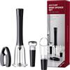 IPEROT - Set di apribottiglie a pompa ad aria compressa con tagliacapsule, aeratore, tappo sottovuoto (4 pezzi), semplice rimozione del sughero, cavatappi efficiente, ideale per gli amanti del vino
