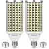 DragonLight 54W Lampadina LED Mais Super Luminosa (Sostituisce 400W) - LED Edison E27/E40-6000K Bianco Freddo 6500LM per Illuminazione Commerciale - Garage Officina Ufficio Cortile (2 Pezzi)