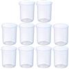 SKYPRO 10 Dosatori in Resina Epossidica da 150 ml - Bicchieri Graduati per Liquidi, Plastica - Uso in Laboratorio