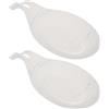 GARVALON Portacucchiai in Silicone per Cucina Resistenti al Calore Tappetini Antiscivolo per Mestoli Cucchiai 2 Pz