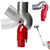 Zyluniy Adattatore Inferiore Compatibile con Aspirapolvere Dyson V7 V8 V10 V11 V15, Accessori Aspirapolvere per Aree Difficili da Accedere