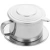 FELTECHELECTR Caffettiera Vietnamita in Acciaio Inox con Filtro a Maglie Fini 200ml per Caffè Americano Fatto in Casa, Macchina per Caffè Tradizionale Monodose, per Cucina, Ufficio e Uso