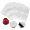 PHMEZLF Guarnizioni in alluminio per cialde Nespresso riutilizzabili, 37 mm, ricaricabili per cialde di caffè in acciaio inox, compatibili con macchine della linea originale Nespresso (200 coperchi)