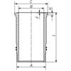 Mahle Guarnizione del cilindro MAHLE, codice 227 WN 70 01, per MAN TGA, diametro esterno 257,5 mm, diametro interno 139,5 mm